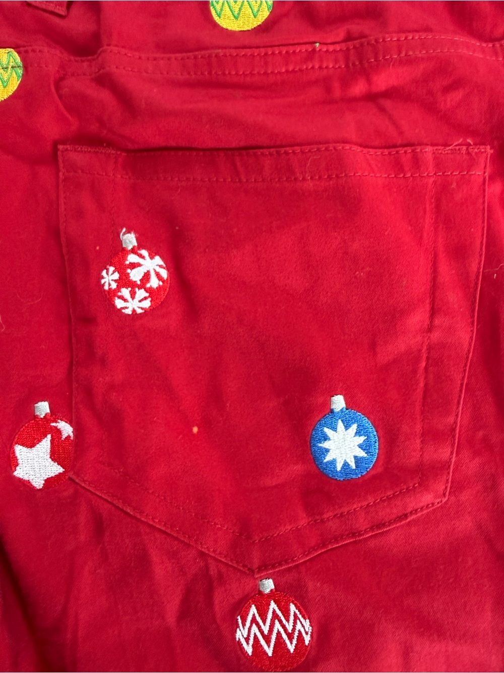 Loudmouth Christmas Golf Pants with Embroidered Ornaments Party Holiday - Picture 6 of 7